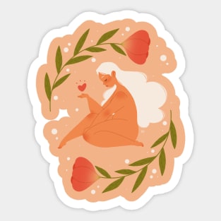 Selfcare Girl Sticker